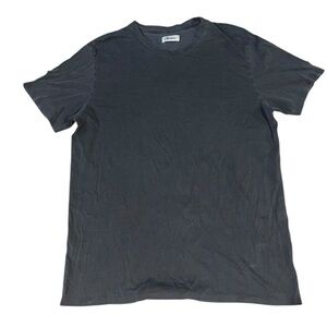 Crewneck Cotton T-Shirt - Black